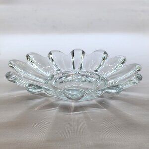 Clear Glass Sunflower/Celestial Shaped Dish
